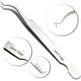 thumbnail image 2 of LLBA Lash Tweezer Professional Volume False Lash Application Tool | Multi Shapes & Purposes Tweezers | Non-Slip Grip Tweezers for Volume, Isolation & Classic Lashes (Silver, Save Time Inner Corner), 2 of 7
