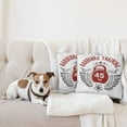 thumbnail image 4 of Ambesonne Fitness Throw Pillow Cover 2 Pack, Vintage Gym Emblem, 18", Red White Grey, 4 of 5