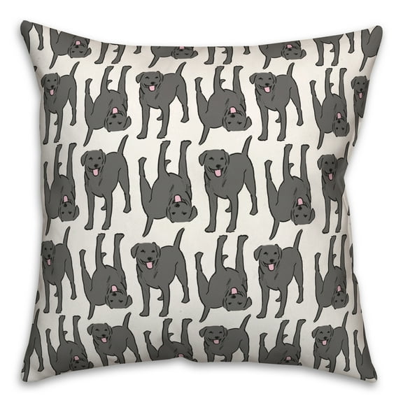 Creative Products All the Black Labs 16 x 16 Spun Poly Pillow