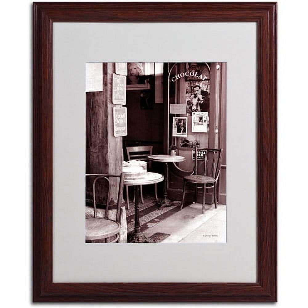 Trademark Fine Art 'Paris Cafe' Matted Framed Art by Kathy Yates