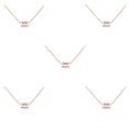 thumbnail image 1 of Collar del zodiaco Qarigey Acuario colgante de oro rosa, 1 of 6