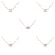 thumbnail image 1 of Collar del zodiaco Qarigey Acuario colgante de oro rosa, 1 of 6