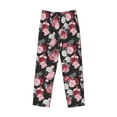 thumbnail image 4 of Xecao Rose Flowers Men's Straight Lounge Pajama Pants: The Ultimate in Comfortable Sleepwear, 4 of 9