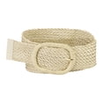thumbnail image 1 of CINTURONES ANCHOS DE MUJER INSPIRE CHIC, CINTURONES TRAMADOS TEJIDOS PARA VESTIDO, BROCHE GRUESO 22.83-33.07" BEIGE, 1 of 4