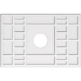 thumbnail image 1 of Ekena Millwork CMP40X26BX-07000 7 in. ID x 14 in. Rectangle Beaux Médaillon de Plafond Contemporain PVC, 1 of 1