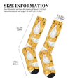 thumbnail image 2 of Compression Socks For Women And Men - Rustic Lines Funny Chicken Yellow Compression Socks Circulation For Workout, 2 of 2