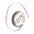 thumbnail image 4 of Double-Sided Measuring Tape Fabric Covered Body Measurement Portable Sewing Measurement Sewing Measuring Measuring Tool, Green, 4 of 7