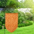 thumbnail image 2 of Wukai Orange Glitter Print Garden Flag 12.5x18 Inch Double Sided Sun-resistant Rain-resistant, Wrinkle-resistant Colorfast(Only Flag), 2 of 7