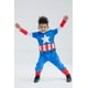 thumbnail image 2 of Mono de cosplay Marvel Avengers Capitán América 4T Boy, 2 of 5