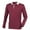 Burgundy, variant on Front Row Mens Premium Long Sleeve Rugby Shirt/Top