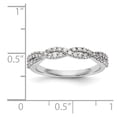 thumbnail image 7 of 14K White Gold Wedding Diamond Round Ring Band, 7 of 7