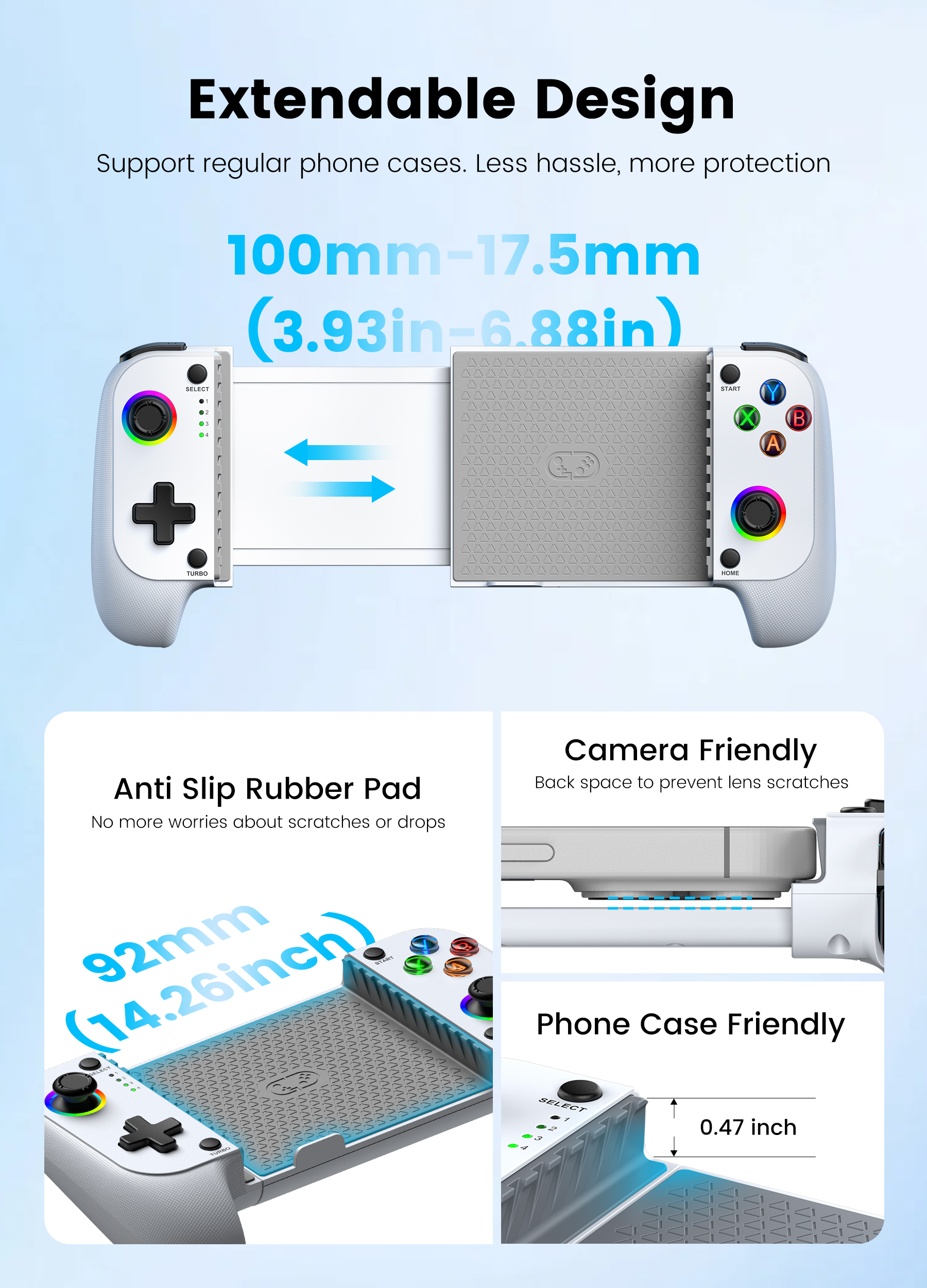 Esywen Mobile Gaming Controller Wireless White photo 8