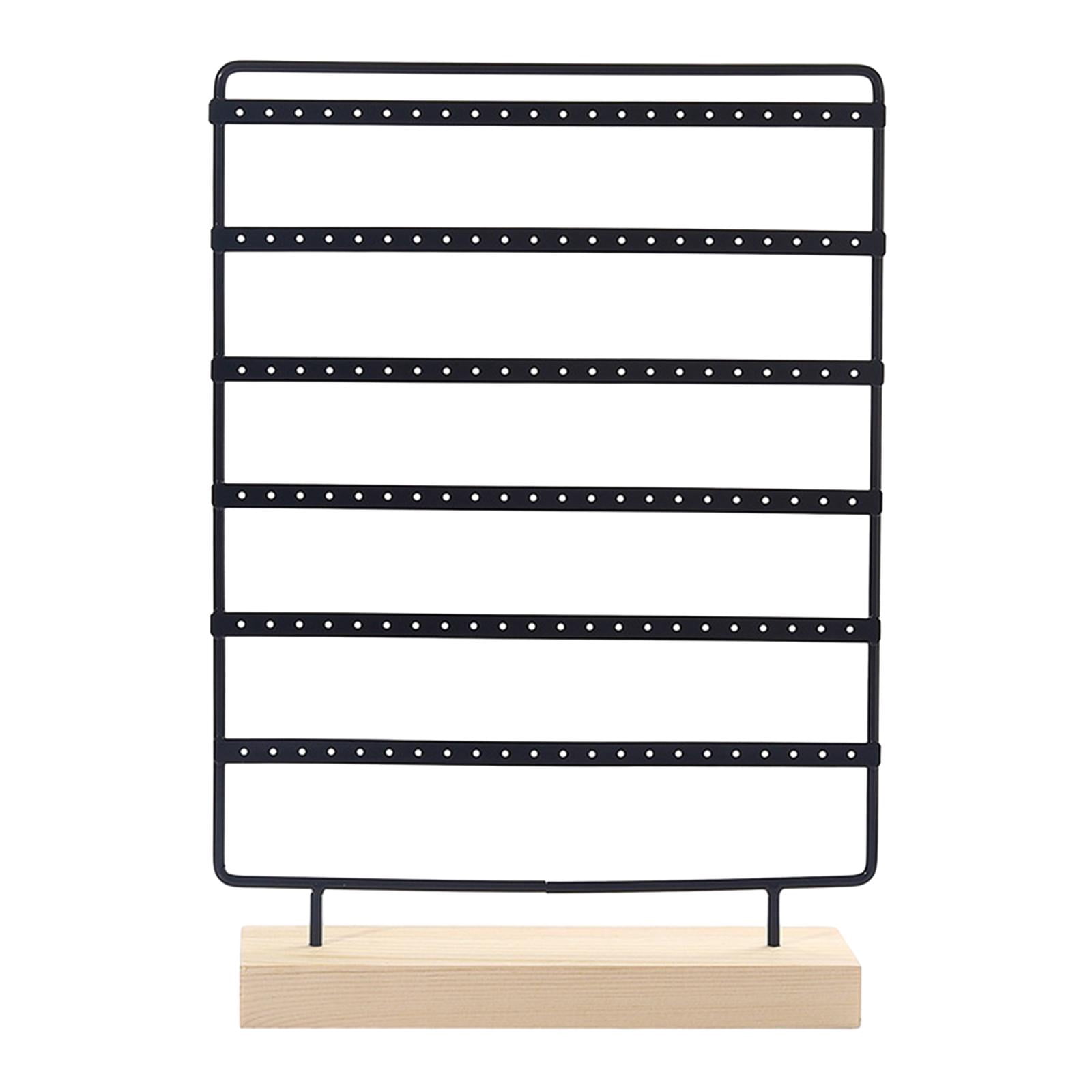 Segolike Earring Display Stand Jewelry Organizer Multipurpose, Hanging Jewelry Stand, Ear Stud Rack for Women Girl Dresser Home Vanity Black