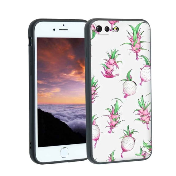 Compatible with iPhone 7 Plus Phone Case, dragon-fruit5 Case Silicone Protective for Teen Girl Boy Case for iPhone 7 Plus