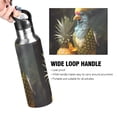 thumbnail image 4 of Bird Leaves Pineapple Flower Sports Water Bottle with Straw Lid Insulated Stainless Steel Leak Proof BPA Free Thermal Mug with Handle for Gym Yoga Cycling Camping, 4 of 8