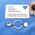 thumbnail image 4 of 10 Years Anniversary Wallet Card Gift Couple Anniversary Wedding Valentines Day Gift for Husband Wife Love Story Still Counting Keychain Birthday Gifts Anniversary Card Gift for Deployment Him Men Her, 4 of 4