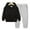 Black Sweatshirt + Gray Pants, variant on Godderr 2PCS Kids Toddler Baby Boys Girls Clothes Tracksuit Sweatshirt Outfits 1-11Y Long Sleeve Hoodie Sweatshirt Pants 2PCS Gender Neutral Fall Winter Set