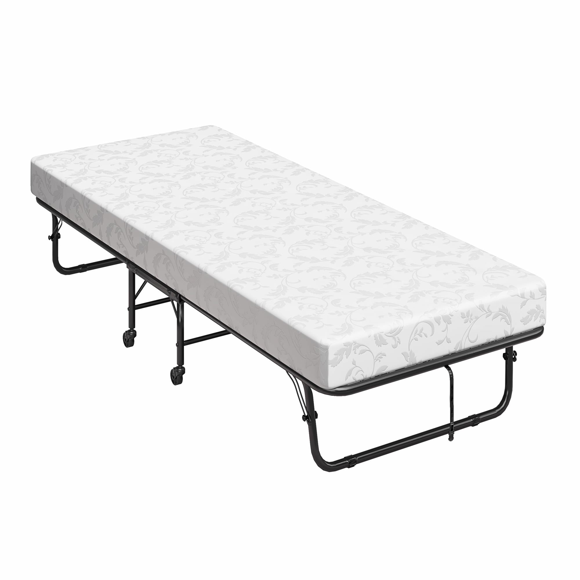 DHP Folding Rollaway Guest Bed with 5" Mattress, Twin