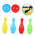 thumbnail image 4 of HEANUJJ Plastic Bowling Set Assorted Colors Authentic Bowling Experience, 4 of 7