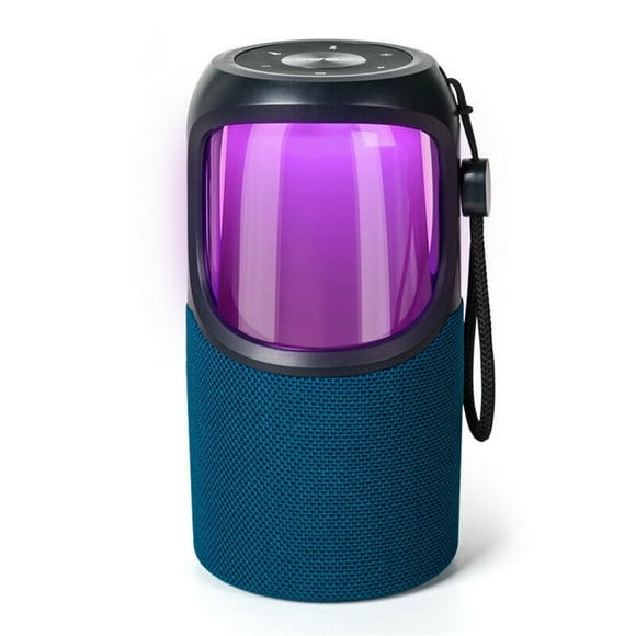 BWOO BS-60 Haut-Parleur Bluetooth 5.0 WAV, MP3, WMA, FLC, APE Compatible avec AUX Bleu