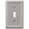 thumbnail image 3 of Amerelle 149TBN Chelsea Wallplate, 1 Toggle, Steel, Brushed Nickel, 1-Pack, 3 of 3