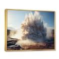 thumbnail image 2 of Designart "Burst of the White Geyser" Landscapes Floater Framed Canvas Art Print, 2 of 7