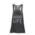 thumbnail image 1 of Thread Tank Mother Hood Life Women's Sleeveless Flowy Racerback Tank Top Charcoal Medium, 1 of 5