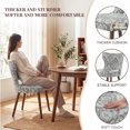 thumbnail image 4 of EOP Modern Upholstered Fabric Dining Chairs Set of 6, Mid-Century Dining Side Chairs with Solid Wood Legs & Wingback, Armless Dining Room Chairs for Dining Kitchen Living Room, Jacquard, 4 of 10