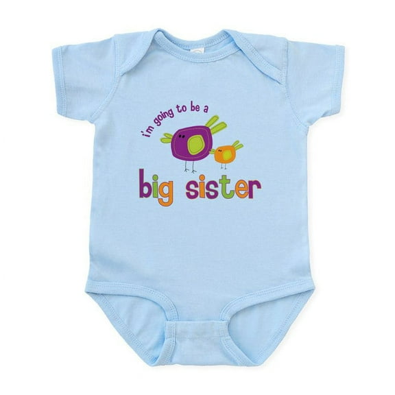 CafePress - Big Sister T Shirts Birdie Infant Bodysuit - Baby Light Bodysuit, Size Newborn - 24 Months