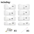 thumbnail image 4 of YOPTOP Tshirt Ruler Guide for Vinyl Alignment Tool with Soft Tape Measure Craft Sewing Supplies Accessories Tools for Cricut Heat Press HTV Heat Transfer Vinyl, 4 of 5