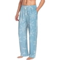 thumbnail image 6 of Logiee Snowflake Snowing Print Pajama Pants for Men,Men’s Pajama Bottoms,Mens PJ Pants with Pockets & Button Fly-Small, 6 of 6