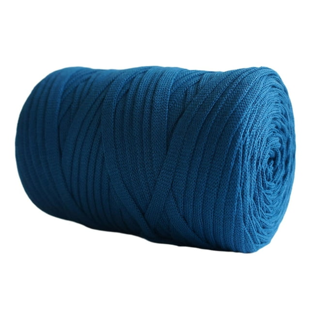 Hilo de punto, hilo de espagueti, hilo decorativo, hilo de crochet, hilo de tela, hilo grueso. Azul
