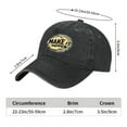 thumbnail image 3 of Vintage Cotton Washed Distressed Baseball Cap - Rugged Textured Hat for Men & Women - " MAKE IT HAPPEN " Design, 3 of 6