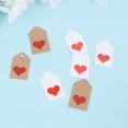 thumbnail image 2 of COOPHYA 200Pcs Heart Shape Labels for Wine Bottle Tag Kraft Paper 5x3cm, 2 of 7