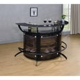 thumbnail image 6 of 3-Bottle Wine Rack Bar Unit Smoked and Black, 6 of 8