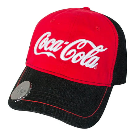 Coca-Cola Adjustable Red  and  Black Bottle Opener Hat