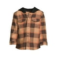 thumbnail image 5 of Wonder Nation Flannel Shirt with Hood Button-Up Shirt (Toddler Boys), Size 4T, 5 of 5