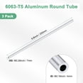 thumbnail image 3 of Tubo redondo de aluminio 6063 de 250 mm en paquete de 3, tubo de aluminio sin costura de 4 mm ID 7 mm OD para manualidades DIY [0.16x0.28x9.8IN], 3 of 7