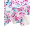 thumbnail image 4 of INSPIRE CHIC Women's Scarf Chiffon Sunscreen Swimwear Long Floral Wrap Shawls White-Purple Flower Print, 4 of 7