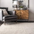 thumbnail image 3 of nuLOOM Tapis Shag Uni Clare, 4 Pieds x 6 Pieds, Blanc, 3 of 4