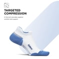 thumbnail image 3 of Feetures Elite Max Cushion No Show Tab Wave- Running Socks for Men & Women, Athletic Compression Socks, Moisture Wicking - White Tide , XLarge (1 Pair), 3 of 7