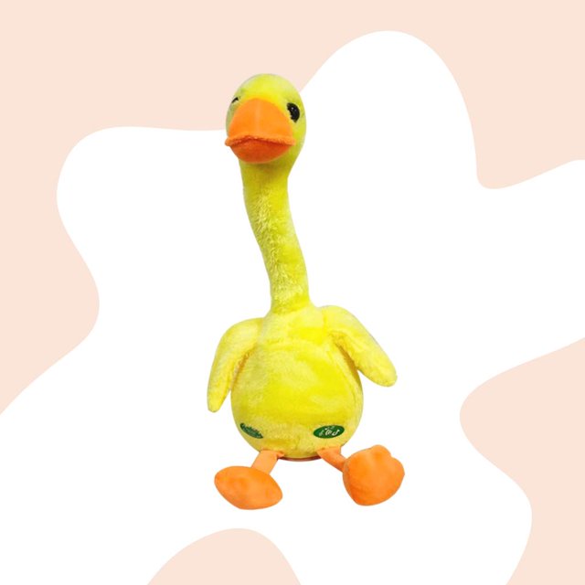 Divertido juguete que habla ndo, habla, graba con 120 canciones, juguete repetido, muñeco de peluche de baile para juguete interactivo, regalo, decoración del hogar, bebés Amarillo