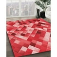 thumbnail image 3 of Ahgly Company Machine Washable Indoor Rectangle Transitional Pastel Red Pink Area Rugs, 2' x 5', 3 of 7