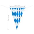 thumbnail image 2 of OULII 1Set Oktoberfest Bunting Banner Blue Checkered Hanging Flag for Party Background Decoration, 2 of 8