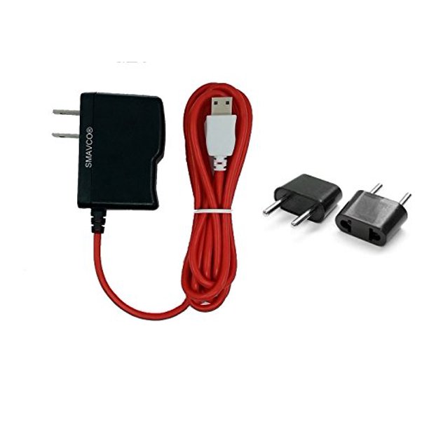 smavco bundle AC to DC Wall Travel Home Power Charger Adapter for NABi