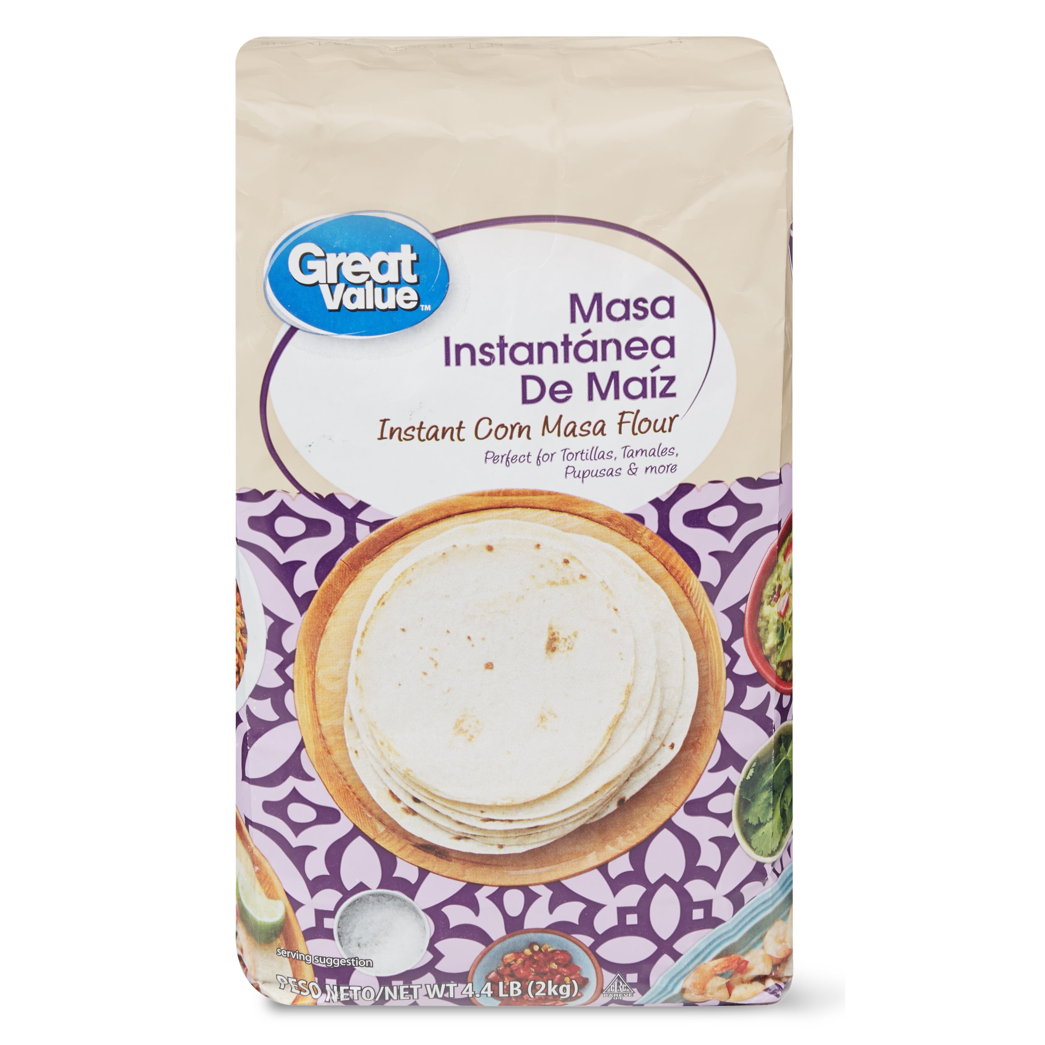 Great Value Instant Corn Masa Flour, 60 Oz