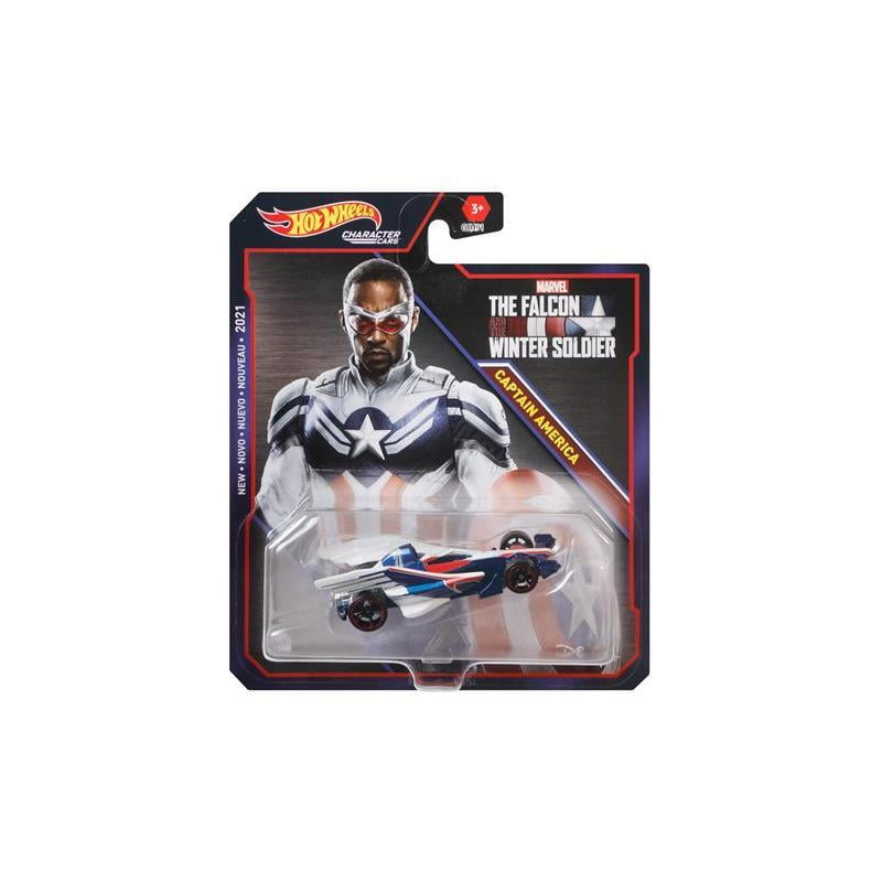 Hot Wheels Character Cars Marvel Studios - Captain America