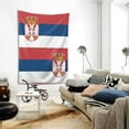 thumbnail image 6 of Tapestry Wave Serbian Flag Tapestries For Bedroom Living Room Dorm Party Wall Decor (40" X 60"), 6 of 7