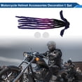 thumbnail image 2 of Accesorios de Casco de Motocicleta Decoración Trenza de Seis Hebras con Lazo para Cascos de Motocicleta Bicicleta Esquí Negro Púrpura Azul Seda de Alta Temperatura 1 Juego, 2 of 6