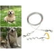 thumbnail image 4 of Cable de para mascotas y para perros - Correa de de alambre de material acero de doble cabeza Correa de metal para perros resistente a 3m Salvador Estacas para atar mascotas, 4 of 8